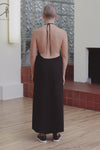 BASERANGE Adjustable Strap Apron Dress Collection, Made in Portugal, BAS-DRAP-RS-000-HEI, Black